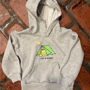 Winnie The Pooh And Piglet Life Is Good Hoodie size 4T Tent Camping